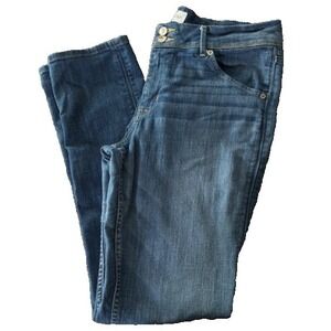 Hudson Collin Skinny Jeans Size 31 Blue Mid Rise Flap Pocket